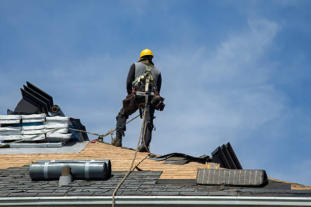 Professional Roof Replacement technician working in Mineral Point, WI